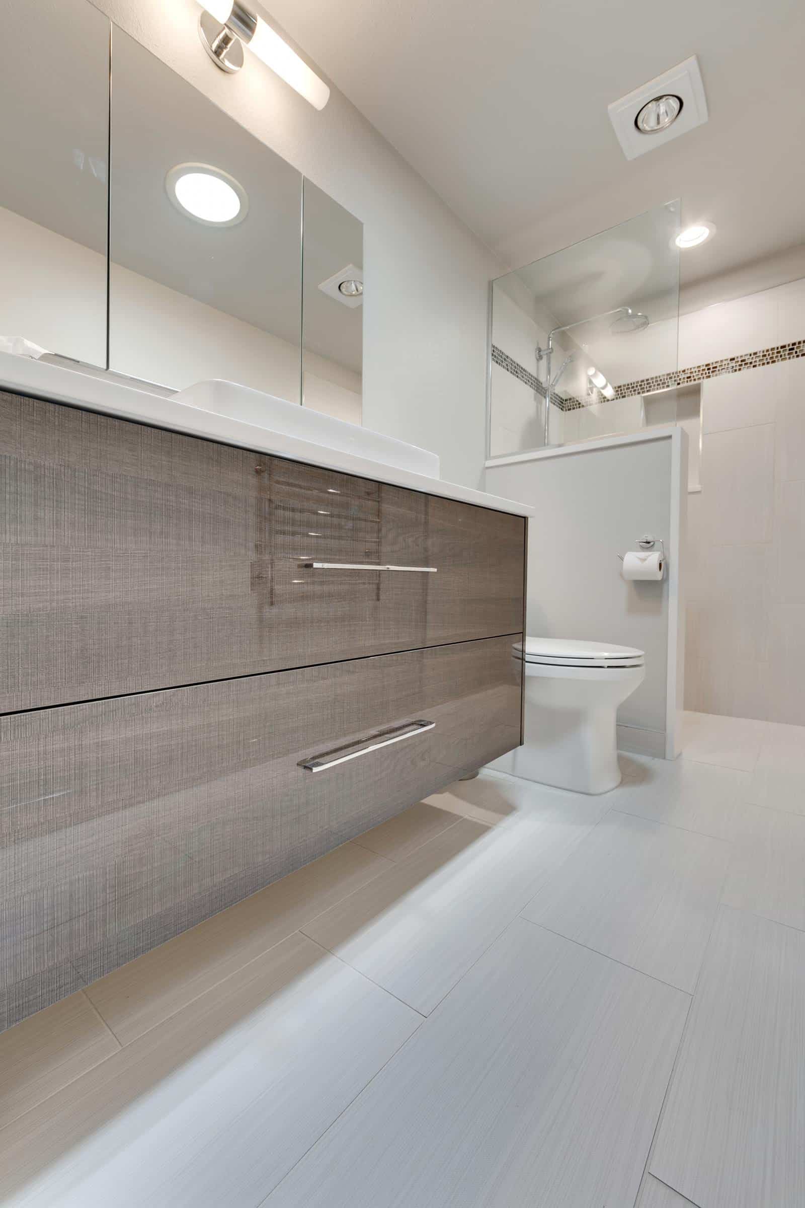 Bathroom Remodel during Home Renovation with Genesis Cabinets Denver Colorado
